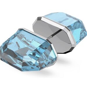 Swarovski Aqua and Silver Crystal earrings